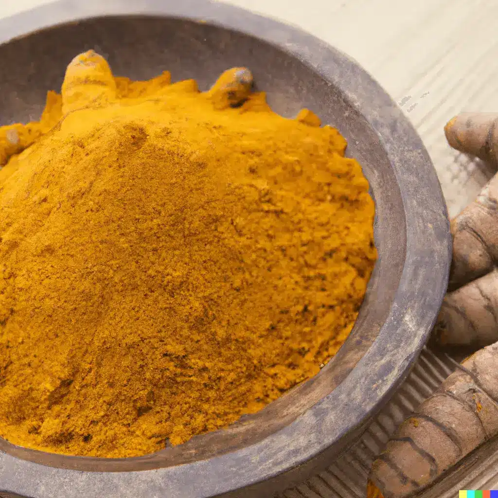 Das Bild zeigt Curcuma in einer Schale